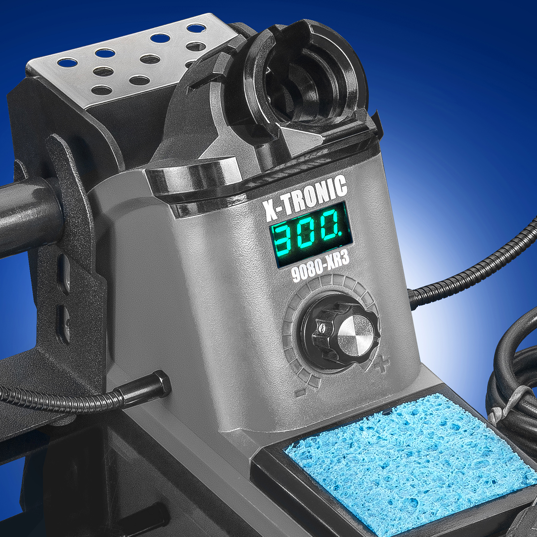 X-Tronic 9080-XR3 - 110 Watt - "Fine to Medium Gauge Wire” LED Display Soldering Iron Station with Sleep, °C/°F & Calibration Function with 5 Extra Sizes/Styles of Soldering Tips X-Tronic 9080-XR3 - 110 Watt - "Fine to Medium Gauge Wire” LED Display Soldering Iron Station with Sleep, °C/°F & Calibration Function with 5 Extra Sizes/Styles of Soldering Tips