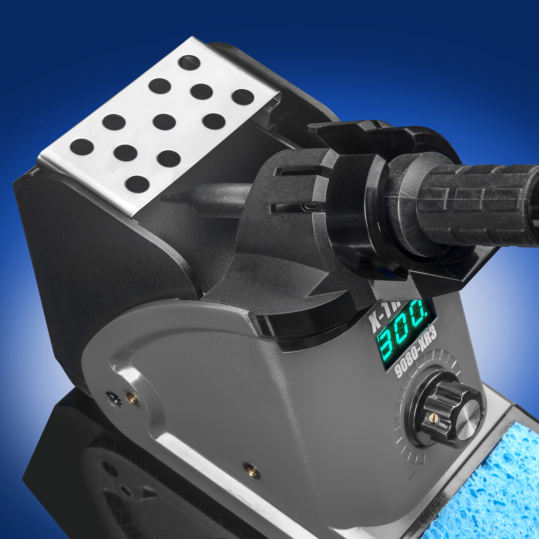 X-Tronic 9080-XR3 - 110 Watt - "Fine to Medium Gauge Wire” LED Display Soldering Iron Station with Sleep, °C/°F & Calibration Function with 5 Extra Sizes/Styles of Soldering Tips X-Tronic 9080-XR3 - 110 Watt - "Fine to Medium Gauge Wire” LED Display Soldering Iron Station with Sleep, °C/°F & Calibration Function with 5 Extra Sizes/Styles of Soldering Tips