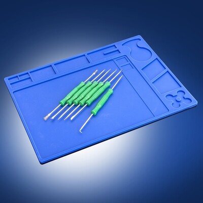 X-Tronic Antistatic Silicone Work Mat with Included Assistive Tools - Medium XTR-ASM-Y-135
