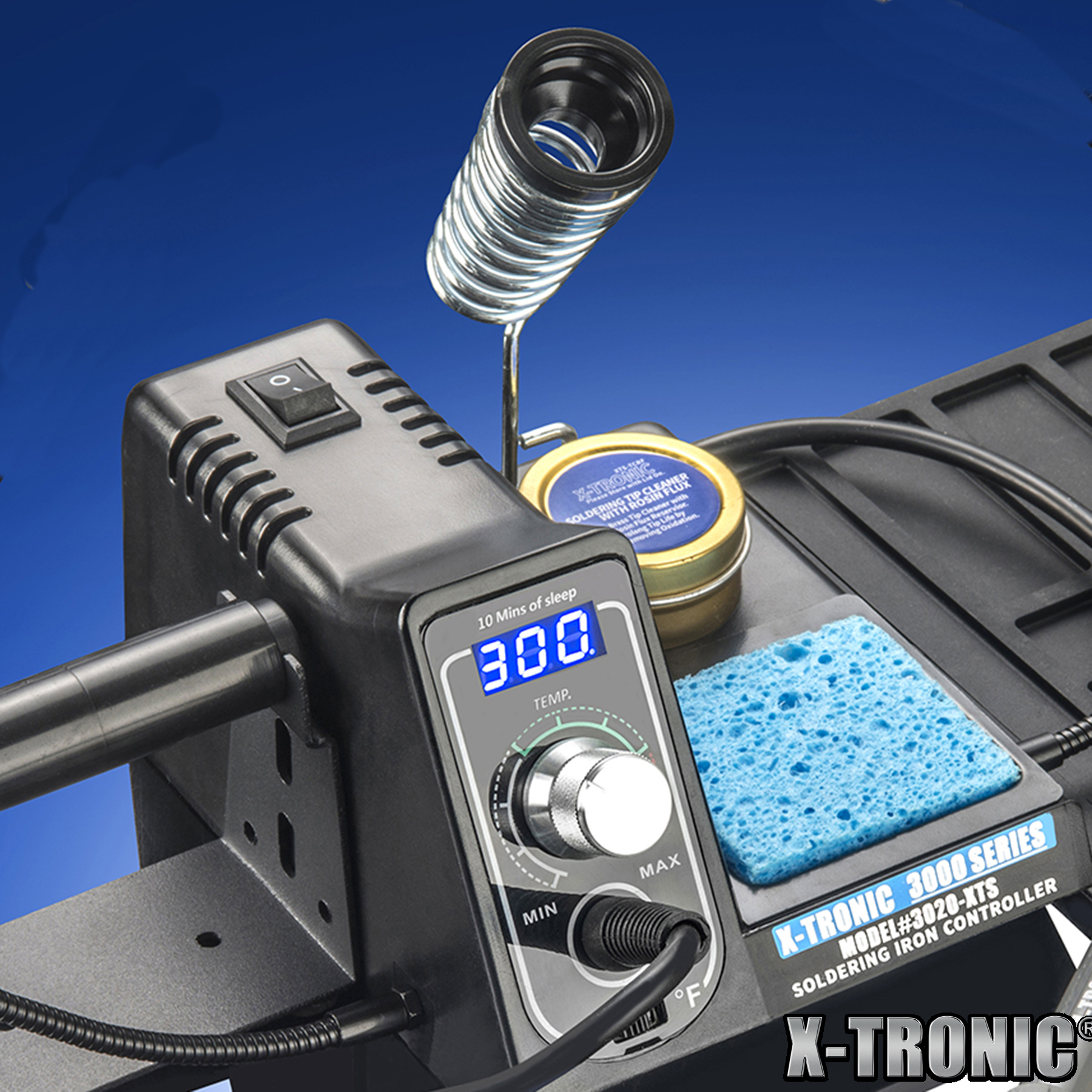 X-Tronic - 3020-XTS Soldering Station with 5 Extra Tips, Roll of Solder, Solder Sucker, Tweezers & More X-Tronic - 3020-XTS Soldering Station with 5 Extra Tips, Roll of Solder, Solder Sucker, Tweezers & More
