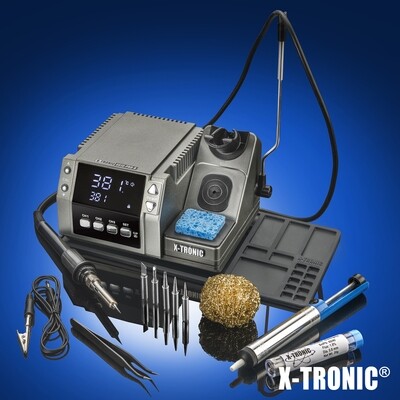X-Tronic Model 4010-PRO-X "Professional Edition" Soldering Station Complete Kit with 5 Extra Sizes/Styles & More XTR-4010-PRO-X-ST-ACC
