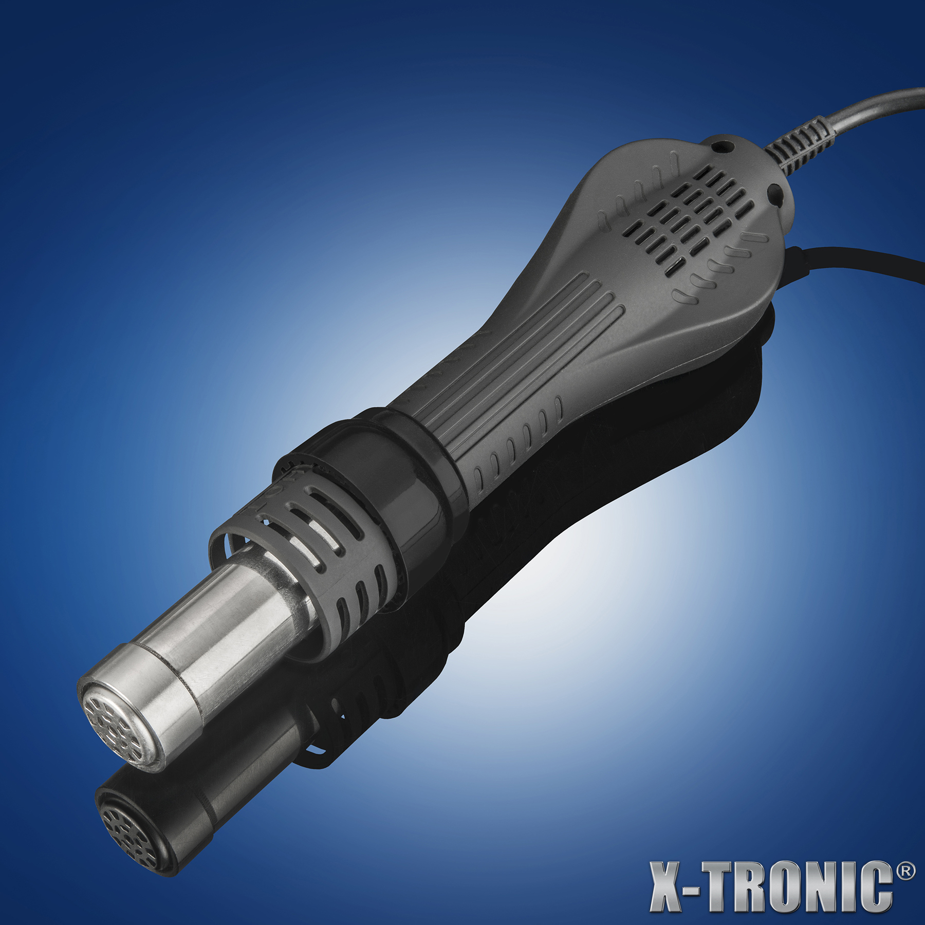 X-Tronic 6020-PRO-X • Platinum Series • 750 Watt • Hot Air Rework Station • 3 Temp Presets, Temp Calibration Func, C/F Func, Auto Cool Down/Standby Mode, Mute/Unmute Sound &amp; Patented Nozzle Holder!