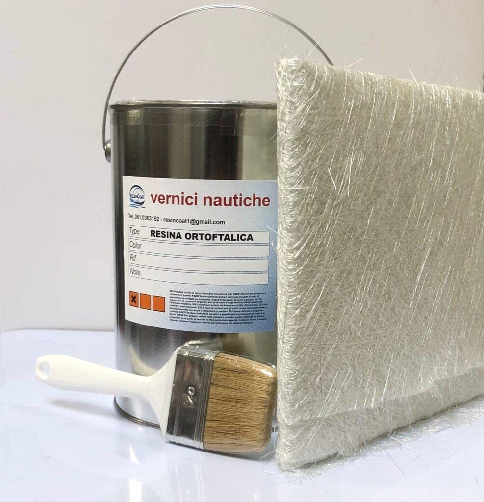 Kit Vetroresina KG. 5  (Resina+Induritore+Mat+Pennello)