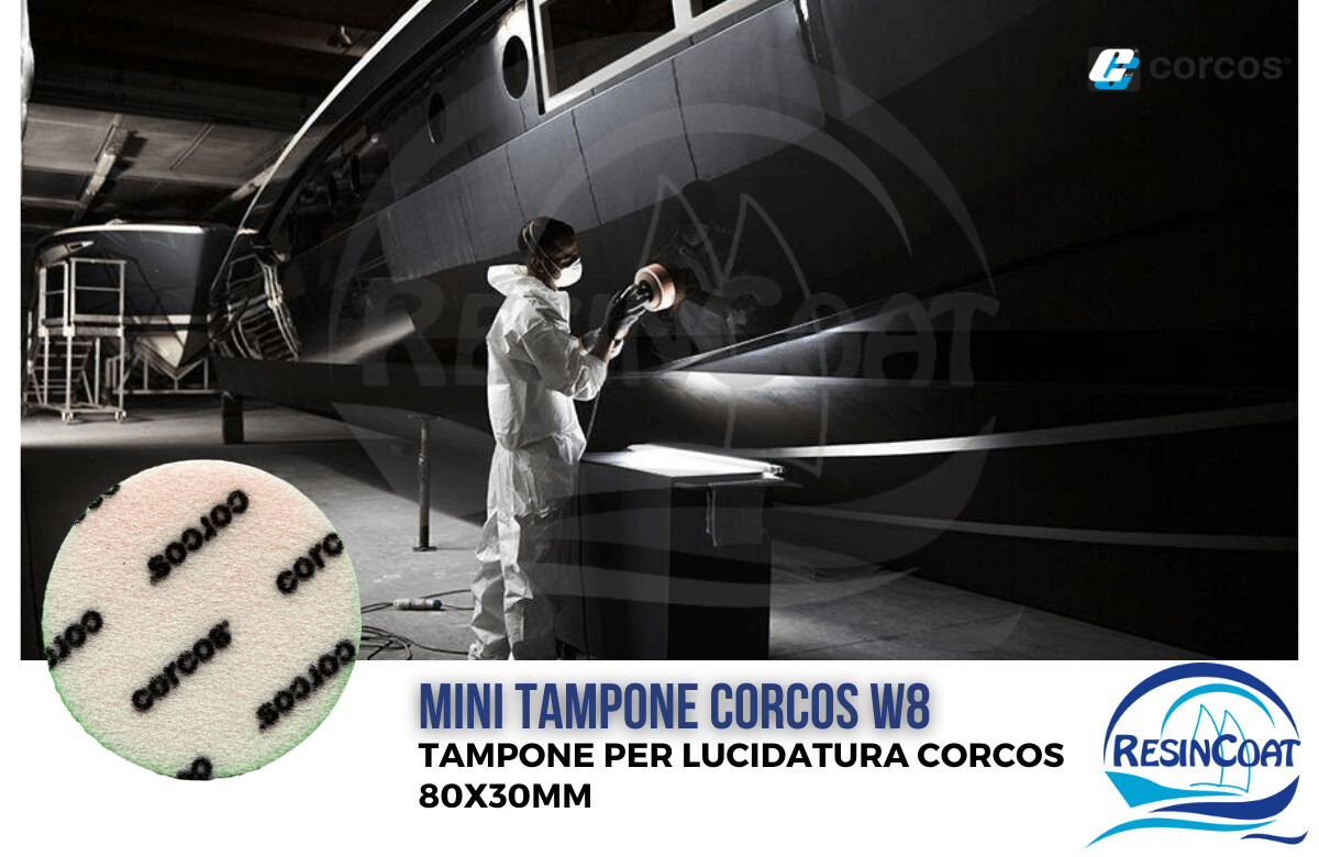 Tampone Per Lucidatura Arancio Corcos W8 Mini - 80X30MM