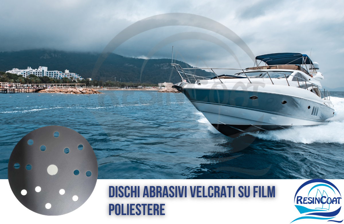 Dischi abrasivi velcrati su film poliestere diametro 150mm 15 Fori