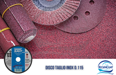 PREMIUM TM Disco taglio acciaio inox/metallo mm.115 x 0,8 x 22,23 SAIT top  quality 