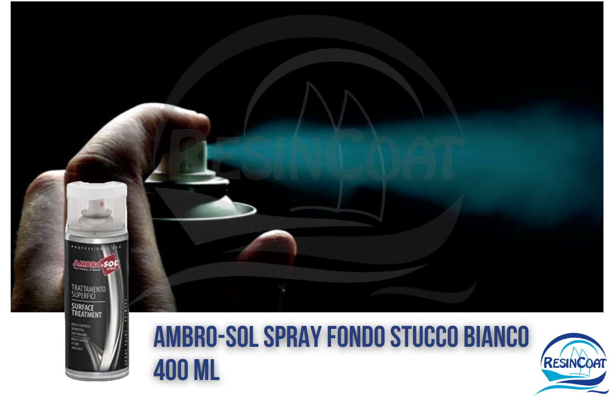 Ambro-Sol V400STUCCO Bomboletta Spray Fondo Stucco Bianco 400 ml