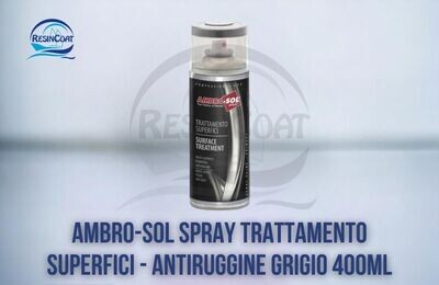 Ambro-Sol V400PAST3  Bomboletta Spray Trattamento Superfici- Antiruggine Grigio 400 ml