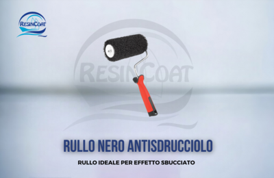 Rullo Nero Anti sdrucciolo Completo di Asta