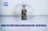 Ambro-Sol V400PAST3  Bomboletta Spray Smalto Acrilico Multiuso Colori 400 ml