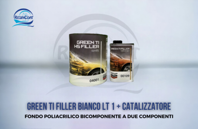 Isolante Acrilico Lechler Green TI filler Bianco LT 1 + Catalizzatore (200ml)