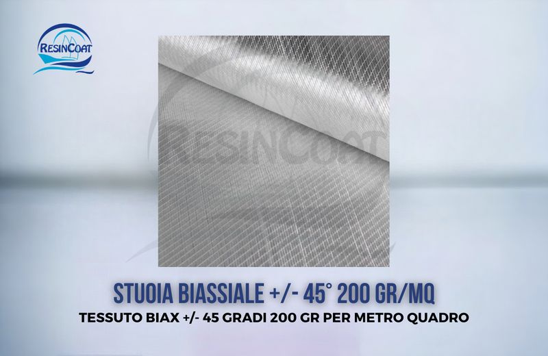 Stuoia Biassiale +/- 45° 300 gr/mq