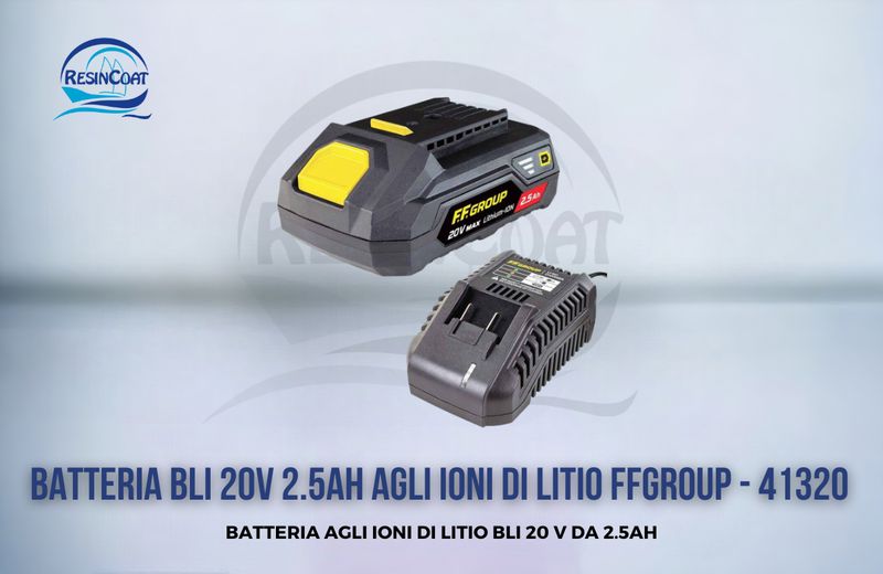 Batteria BLI 20V 2.5AH AGLI IONI DI LITIO FFGROUP - 41320