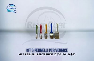 KIT 5 PENNELLI PER VERNICE
