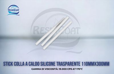 Colla a Caldo Silicone Trasparente 110MMX300MM