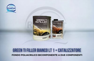 Isolante Acrilico Lechler Green TI filler Bianco LT 1 + Catalizzatore (200ml)