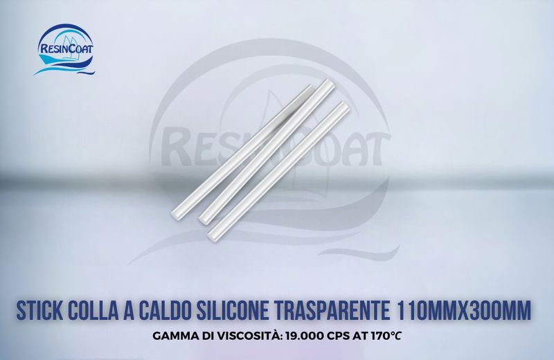 Colla a Caldo Silicone Trasparente 110MMX300MM