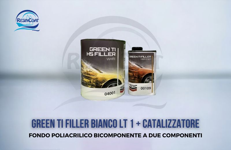 Isolante Acrilico Lechler Green TI filler Bianco LT 1 + Catalizzatore (200ml)
