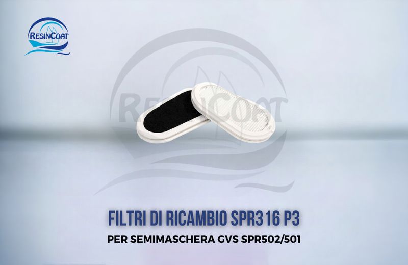 Filtri di Ricambio SPR316 P3 per Semi maschera Gvs SPR502/501 (coppia)
