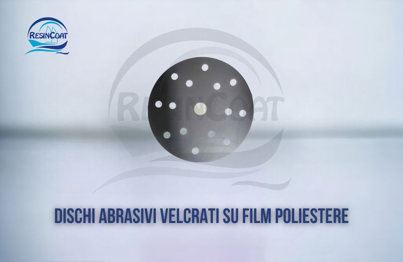 Dischi abrasivi velcrati su film poliestere diametro 150mm 15 Fori