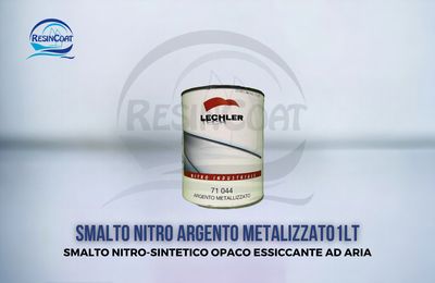 Smalto Nitro Argento Metallizzato Lechler 1LT