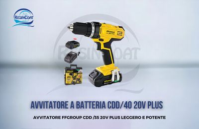 Avvitatore a Batteria CDD/40 20V PLUS 2 Batterie FF GROUP - 41315
