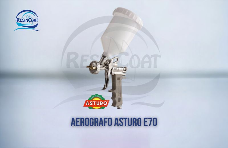 Aerografo Asturo E70 Con Serbatoio Superiore
