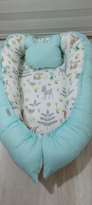 Nidito Colecho Bosque y turquesa