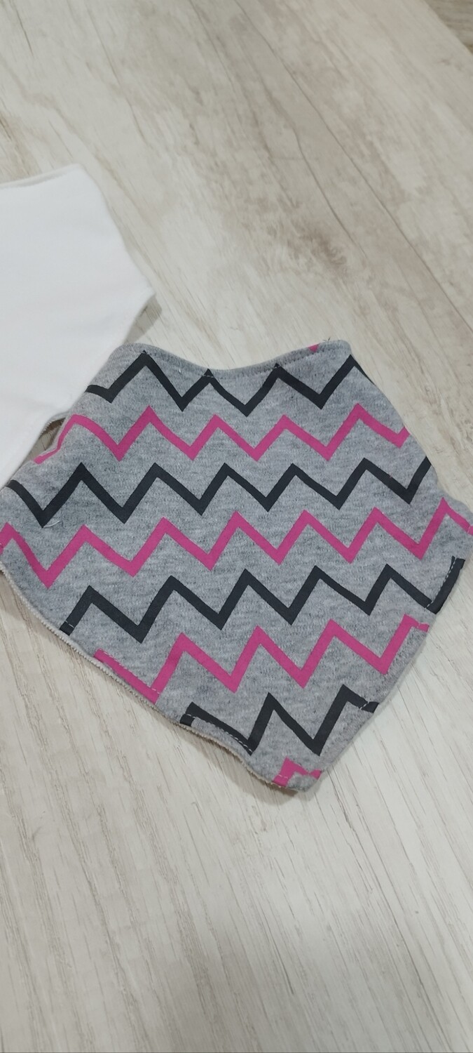 Bandana gris zigzag