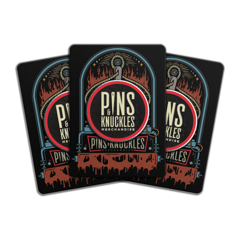 ENAMEL PINS WITH BACKING CARDS