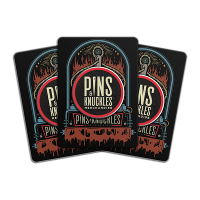 ENAMEL PINS WITH BACKING CARDS