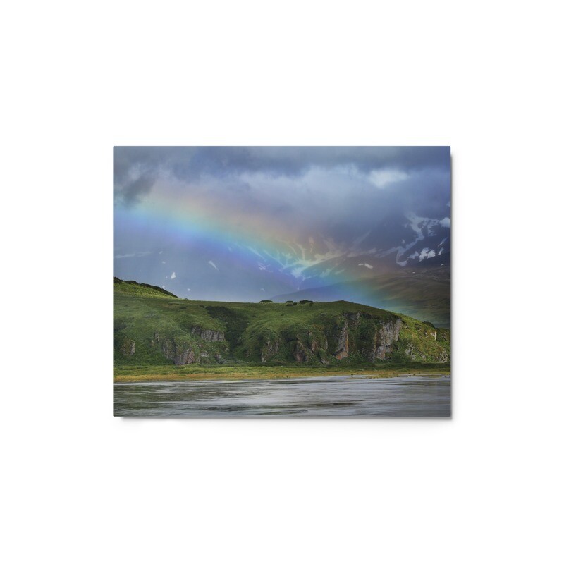 Rainbow over the Cliffs Metal
