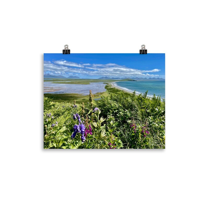 Wildflowers on the Beach Print
