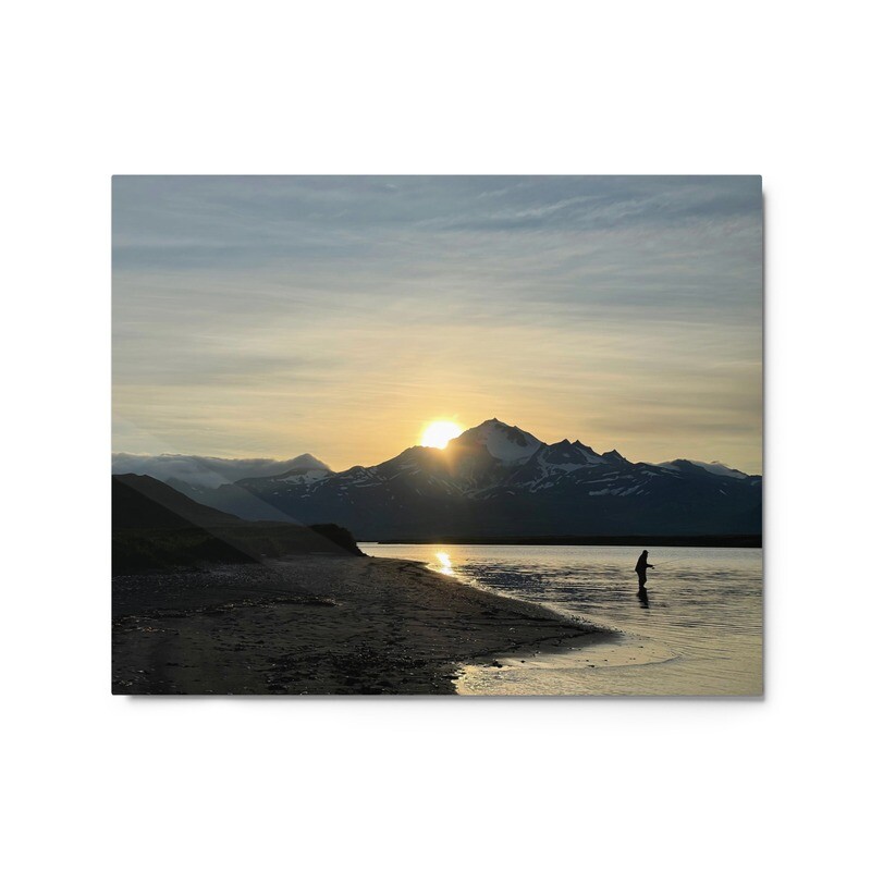 Lone Fisherman Metal