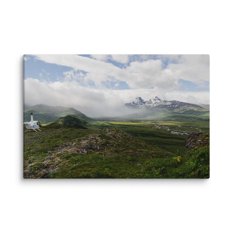 Heli in the Mist Canvas