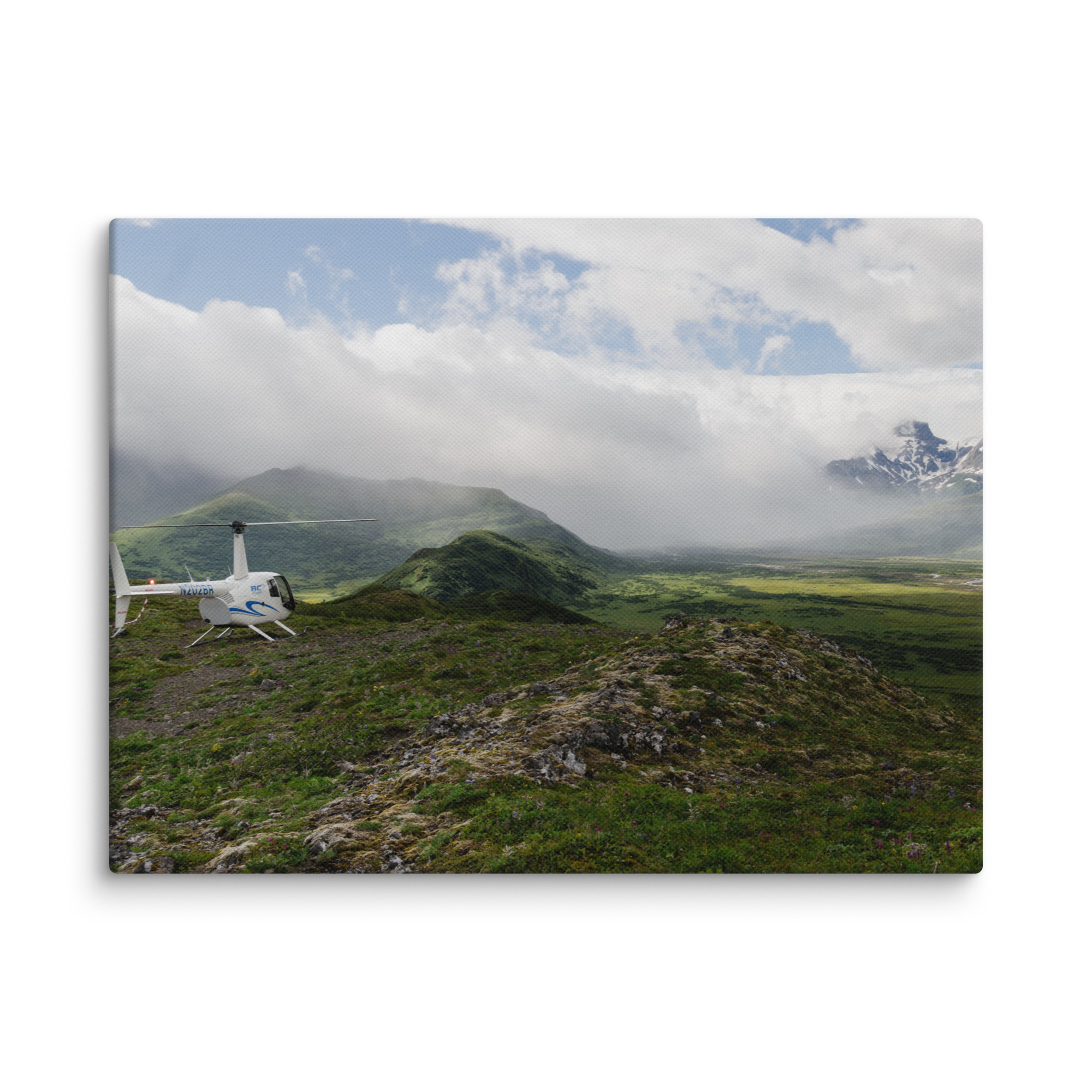 Heli in the Mist Canvas