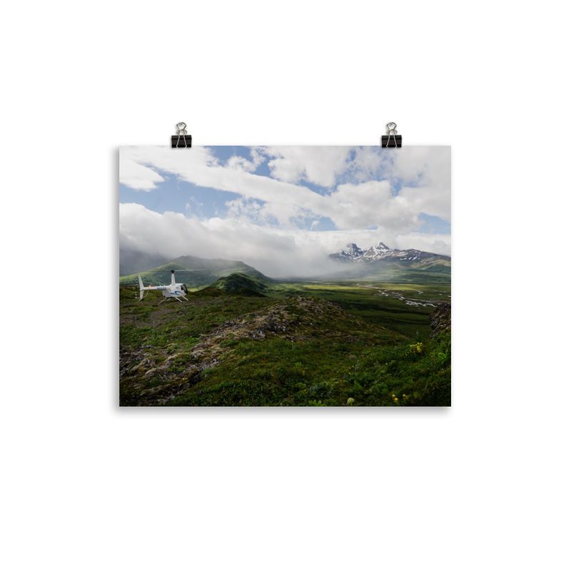 Heli in the Mist Print