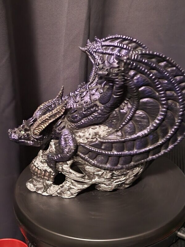 Dragon On Skull