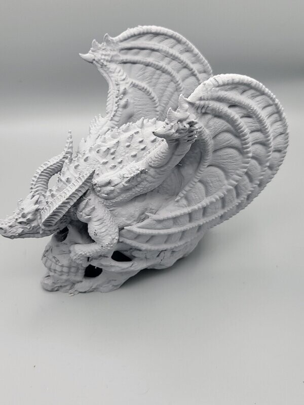 Dragon On Skull Unpainted