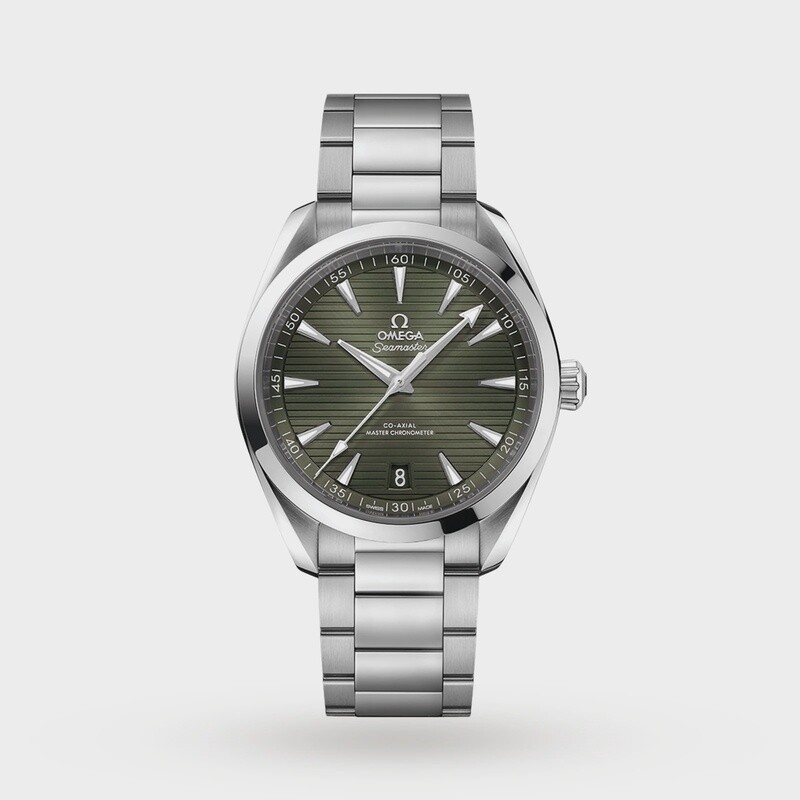 Aqua Terra 41mm with Teak Green Dial in Stainless Steel
