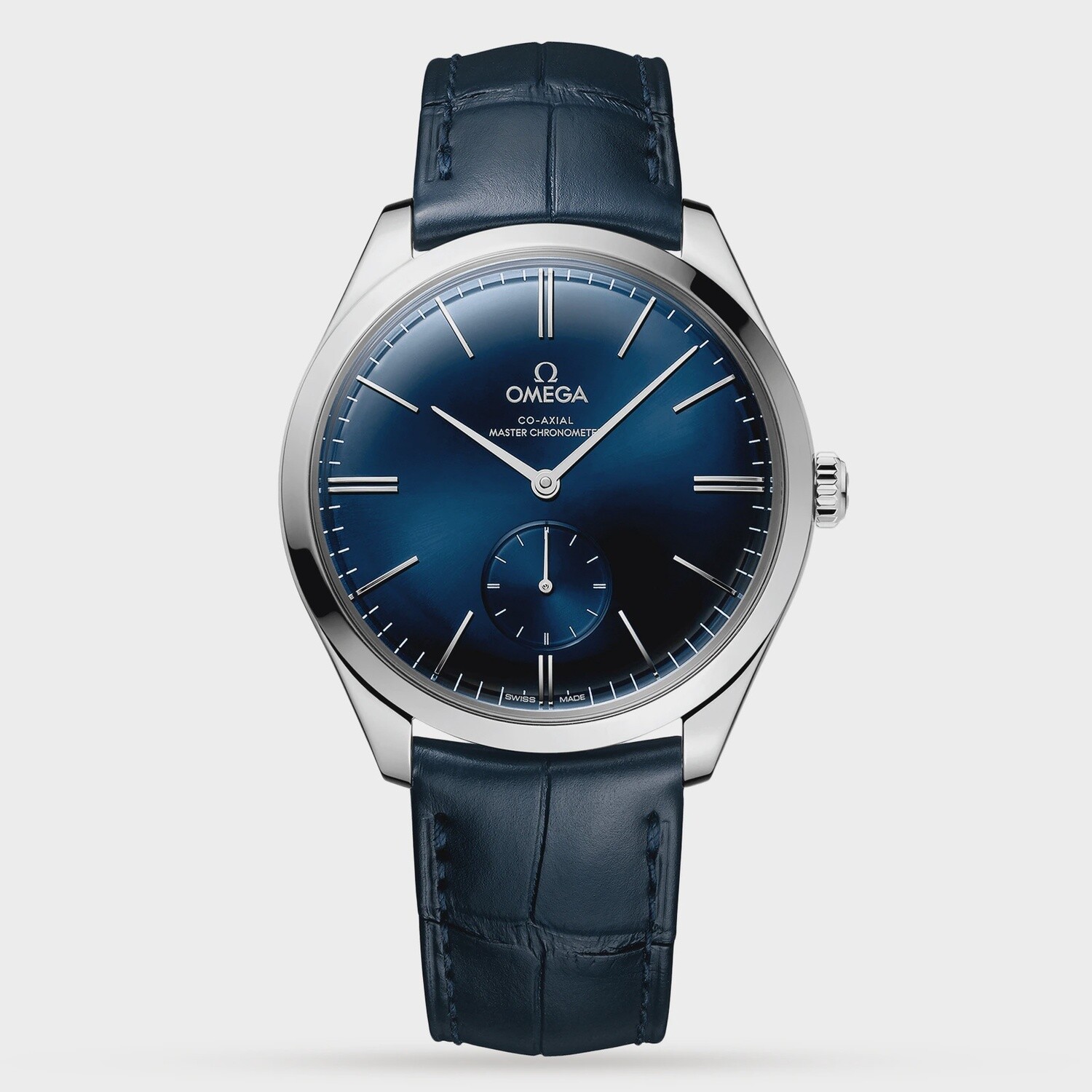 De Ville Tresor 40mm Blue Dial in a Stainless Steel on Alligator Strap