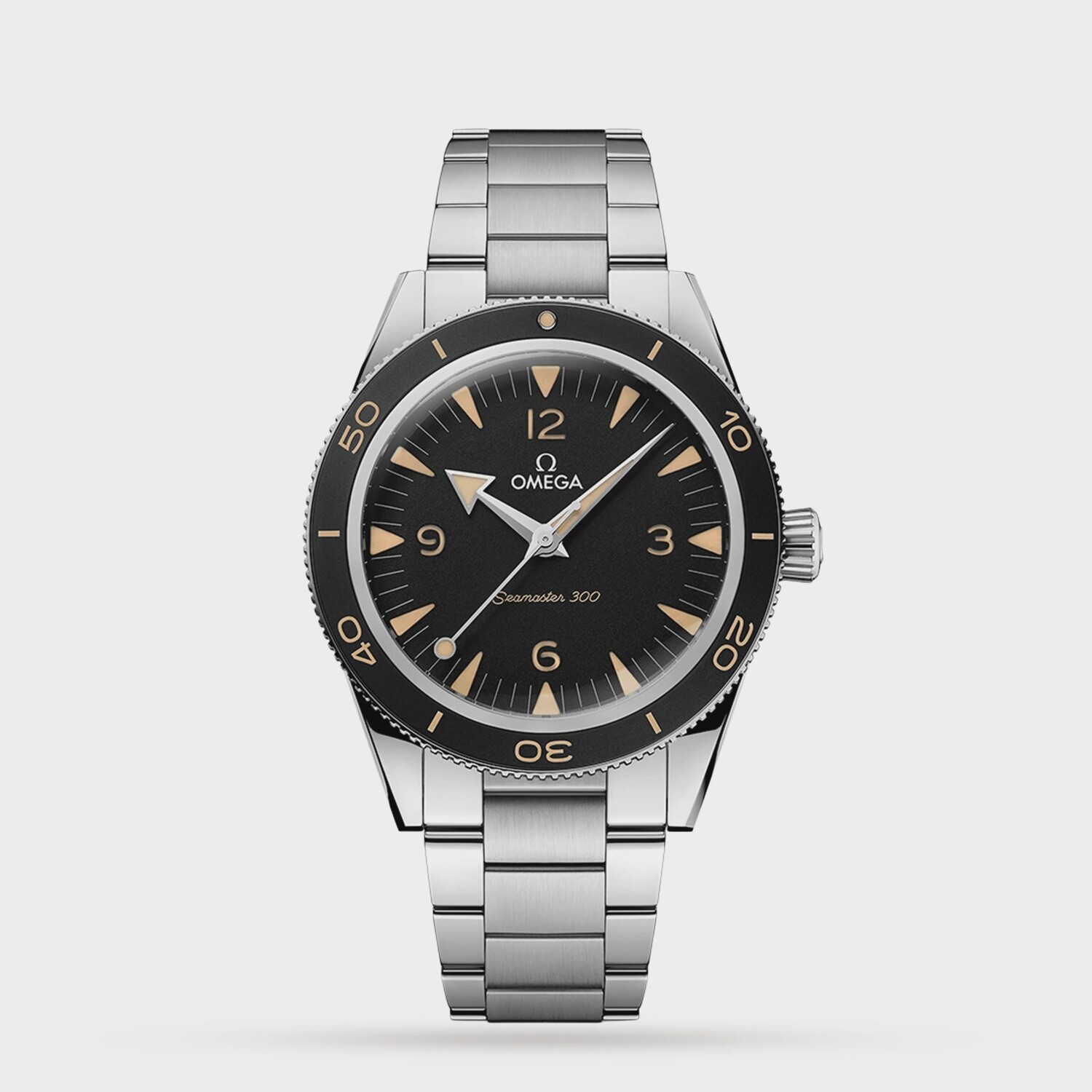 Seamaster 300 41mm with Black Dial in Stainless Steel