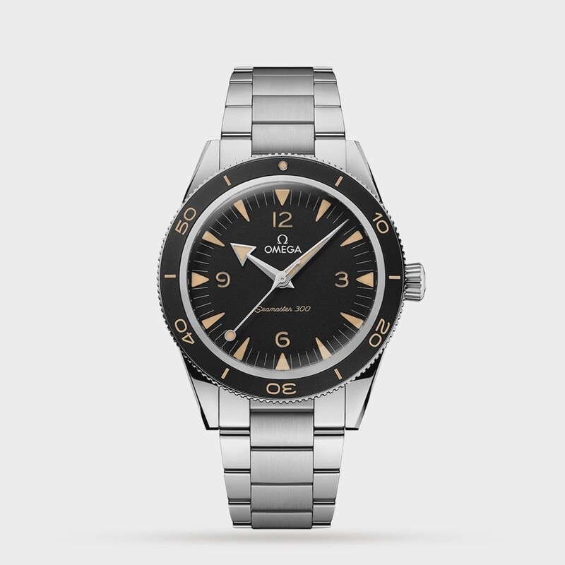 Seamaster 300 41mm with Black Dial in Stainless Steel