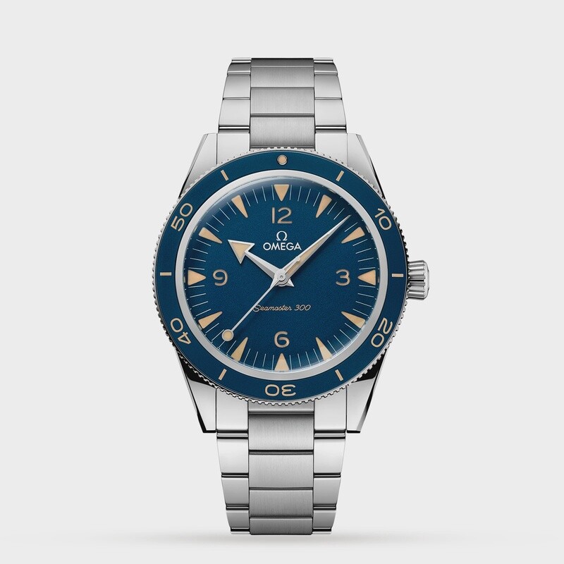 Seamaster 300 41mm with Blue Dial in Stainless Steel