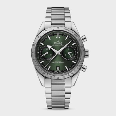 Speedmaster 57 40.5mm with Green Dial in Stainless Steel