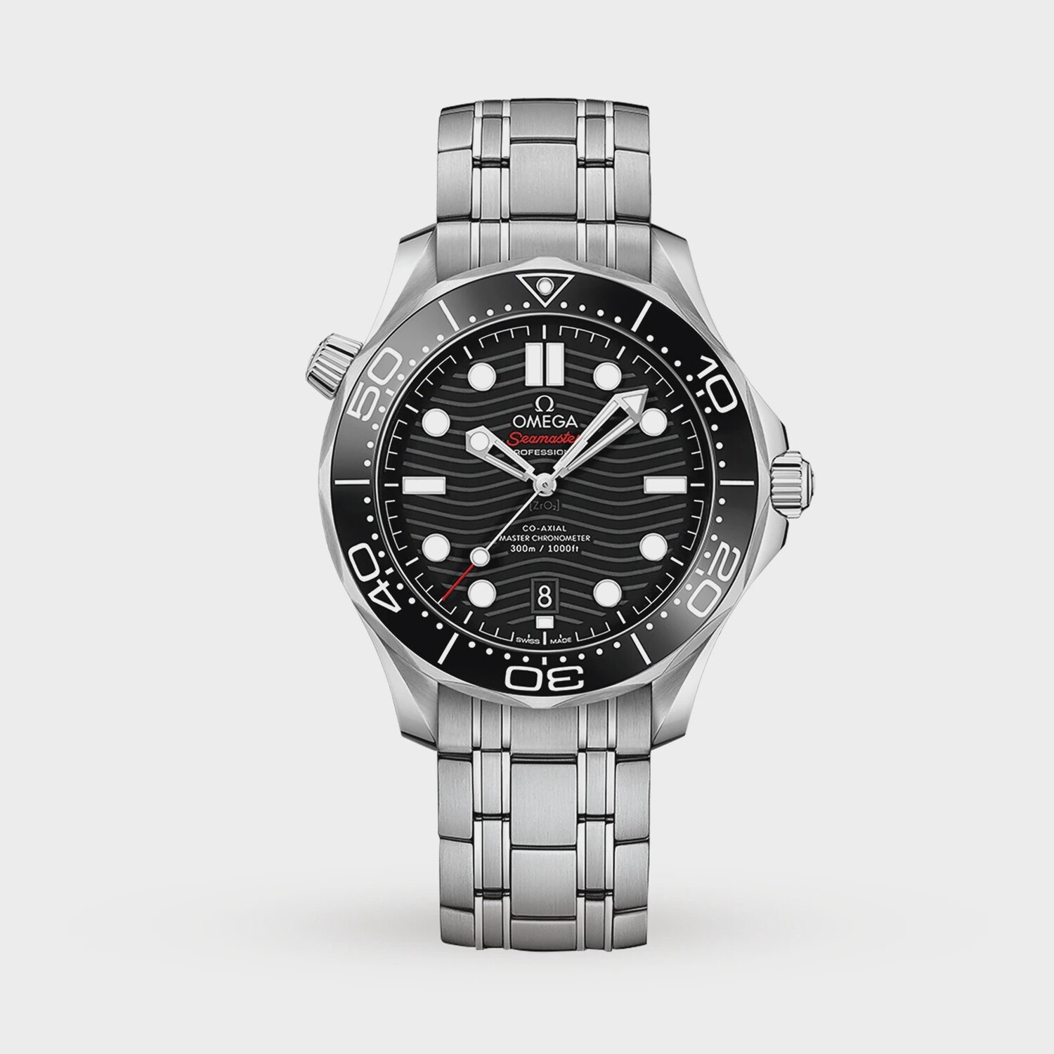 Seamaster Diver 300M 42mm with Black Dial in Stainless Steel