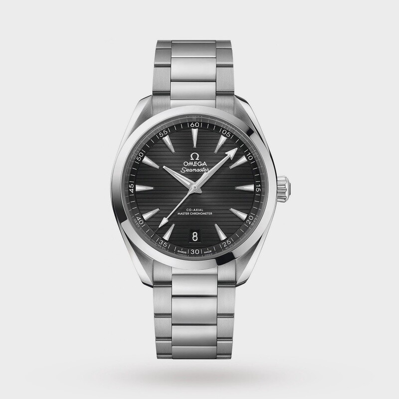 Aqua Terra 41mm with Teak Black Dial in Stainless Steel