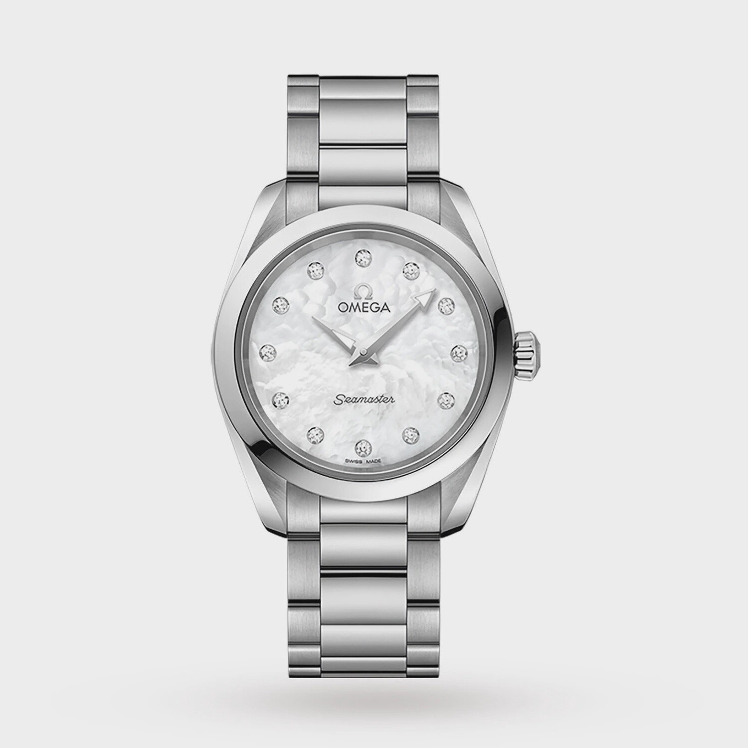 Aqua Terra 28mm with Mother of Pearl Dial in Stainless Steel