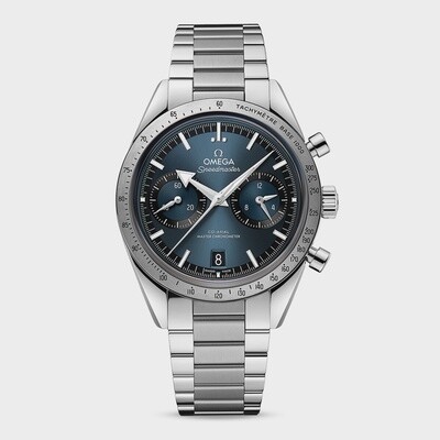 Speedmaster 57 40.5mm with Blue Dial in Stainless Steel