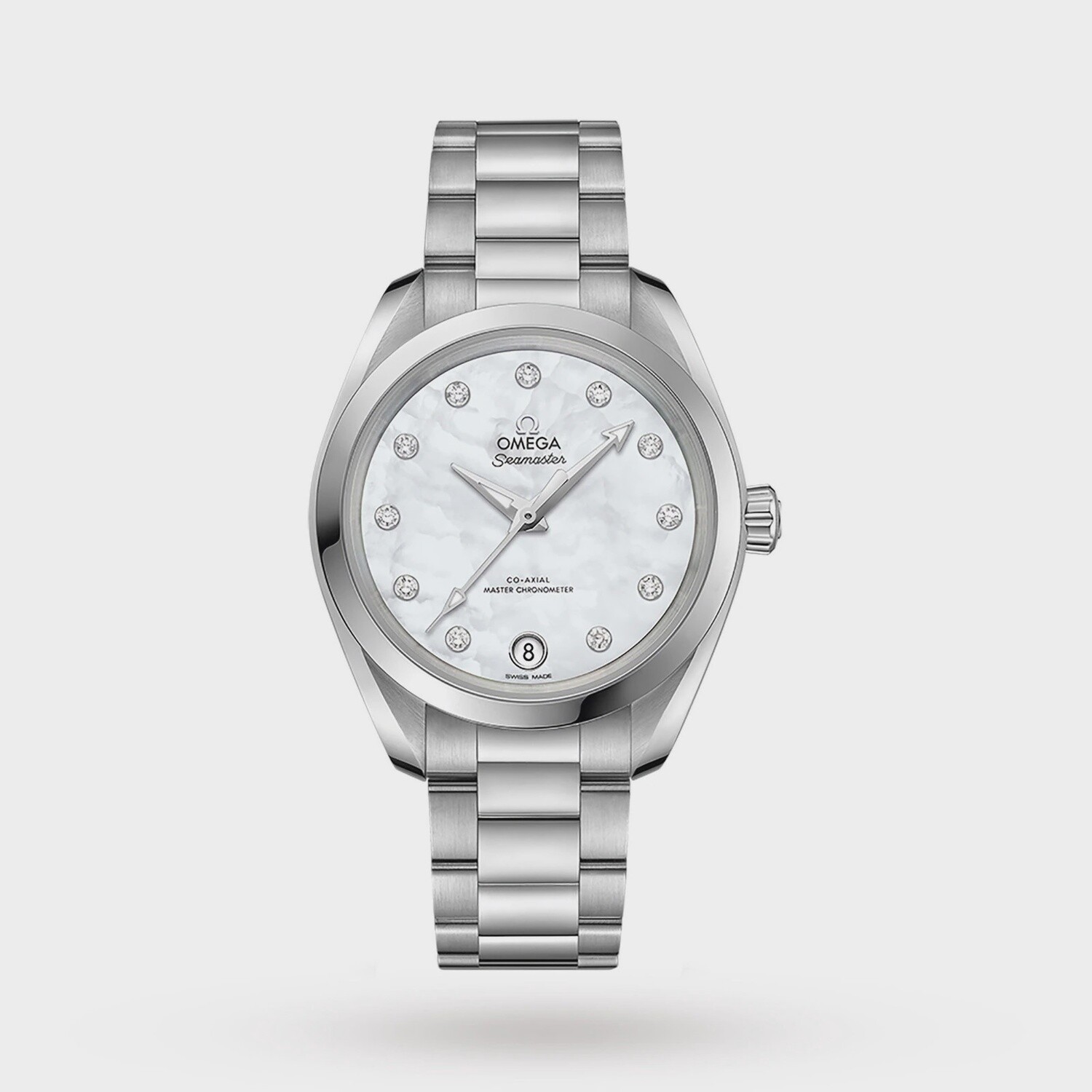Aqua Terra 34mm with Mother of Pearl Dial in Stainless Steel